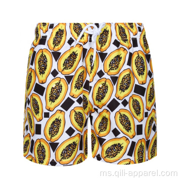 Print Swim Wholesale Board Shorts Beach dengan Pocket